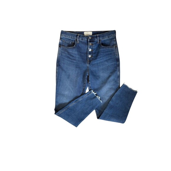 Everlane Vintage Skinny Jean Women's Size 30 Ankle High Rise Skinny Medium Wash - Picture 2 of 13